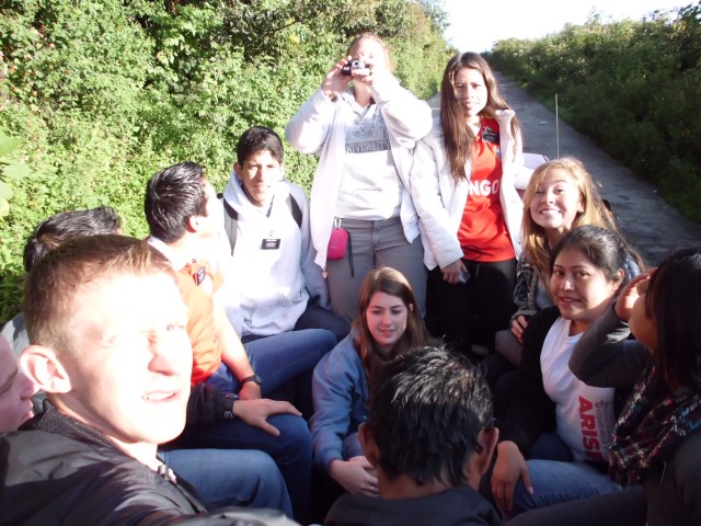 Heading to the corn field