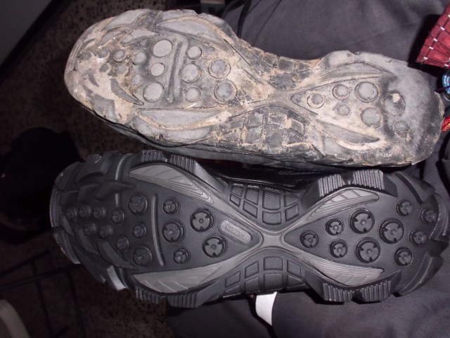 I LOVE the Boots... here is a comparison picture... look at how destroyed it is... the new boots and the old ones... pretty cool huh