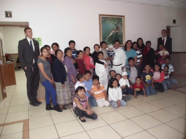 We had a surprise baptism. A little boy's dad gave him permission to get baptized, and so his member mom called us up to teach him and baptize real quick. It went well... Check out the huge family show up... all of these guys are in just one family last name. So that is pretty cool.